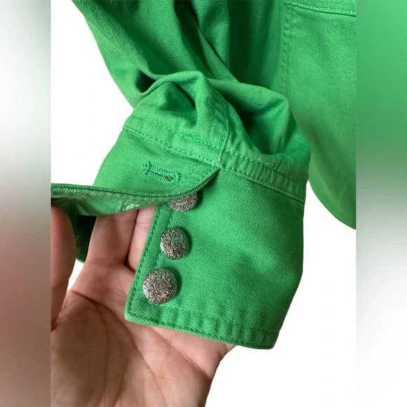 Denim & Co. Green Jacket - Picture 3 of 7